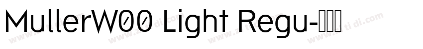 MullerW00 Light Regu字体转换